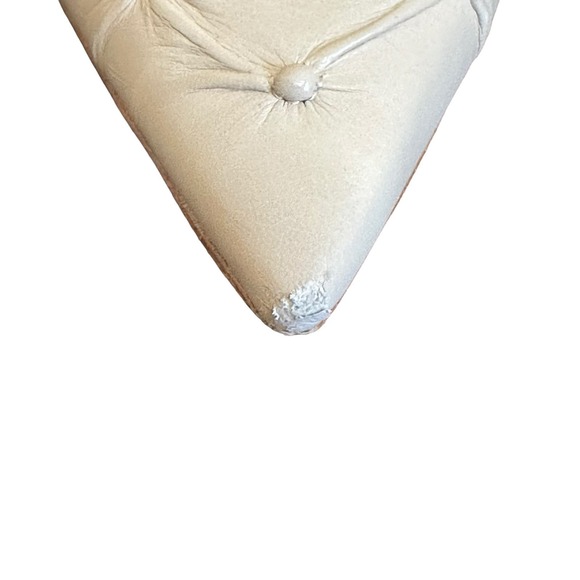 Allesandro Dell'ACQUA Cream Classic Quilted Look 4.5" Heel sz 37=6/6.5 - Picture 6 of 16